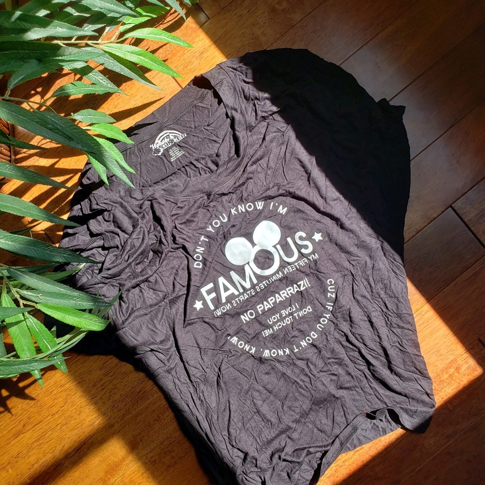 Mouse ears Famous BLACK top